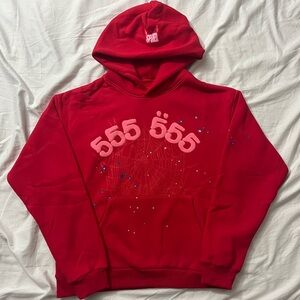 Sp5der Red 555 Hoodie
